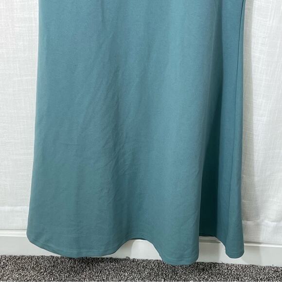 Lulus Moments Of Bliss Dusty Seafoam Backless Mermaid Maxi Dress Size XL - Picture 6 of 12